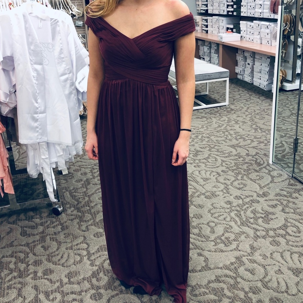 Bridesmaid Dress - David’s Bridal dress in plum